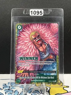 Donquixote Doflamingo RARE WINNER CHAMPIONSHIP ALT ART OP05-037 ONE PIECE (1095) - Image 1