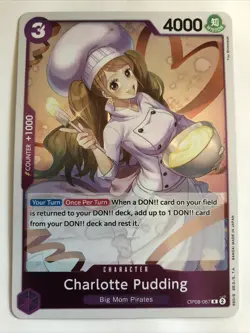 One Piece CCG Two Legends Charlotte Pudding Foil OP08-067 NM Rare - Image 1