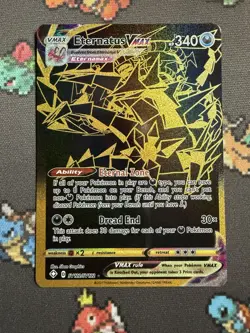 Eternatus VMAX Lot - SV122/SV122 Shiny Holo Rare Shining Fates Pokemon TCG gold - Image 1