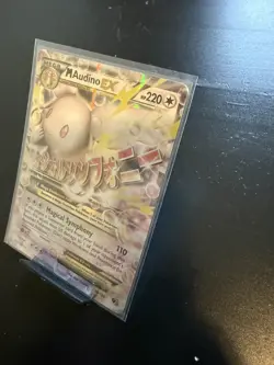 2016 Pokemon M Audino EX Ultra rare Holo 85/124 - Image 2