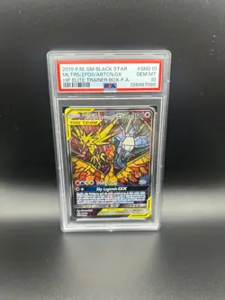 Pokemon Moltres Zapdos Articuno GX Full Art Promo SM210 Hidden Fates PSA 10 MINT - Image 1