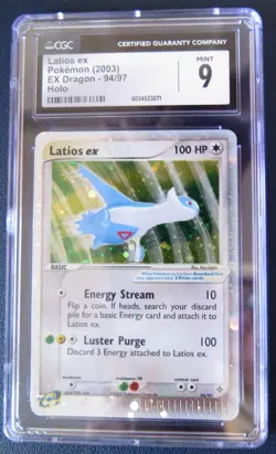 Pokemon Latios ex 2003 EX Dragon Holo Rare #94/97 CGC 9 Mint - Image 1