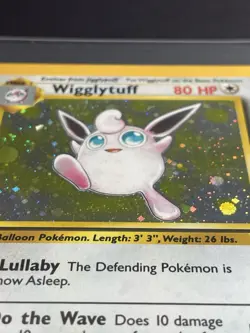 Pokemon TCG Wigglytuff Holo Rare Card 19/130 Base Set 2 Unlimited Vintage - Image 3