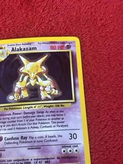 Alakazam 001/102 Base Set Holo Wotc Pokemon Card Played 1999 - Image 3