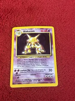 Alakazam 001/102 Base Set Holo Wotc Pokemon Card Played 1999 - Image 5