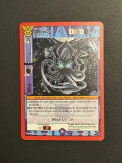 Metazoo Black Friday Giant Squid 2023 Full Holo Promo Card - Image 1