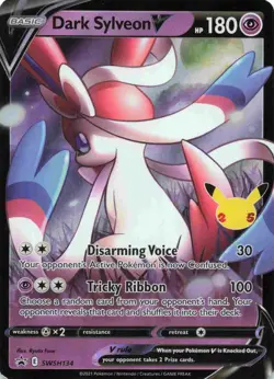 Dark Sylveon v SWSH134 SWSH: Sword & Shield Promo Cards Holo - Image 1