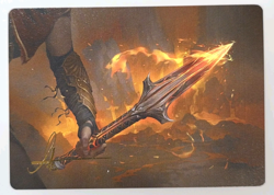 MTG - The Spear of Leonidas (04/20) Art Card Gold-Stamped Signature - Art Series - Image 1