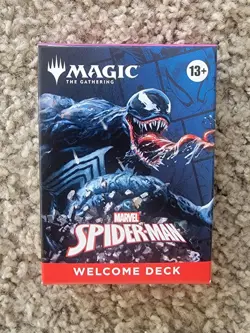 2025 SDCC Magic: The Gathering MtG x Spider-Man Venom Black Welcome Starter Deck - Image 1