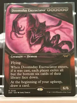 MTG Doomsday Excruciator Borderless - Duskmourn: House of Horror #346 - Image 1