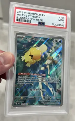 Pokemon Misty's Psyduck 193/182 Destined Rivals Illustration Rare PSA 9 MINT - Image 2