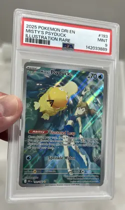 Pokemon Misty's Psyduck 193/182 Destined Rivals Illustration Rare PSA 9 MINT - Image 5