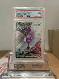 2020 POKEMON SWORD & SHIELD DARKNESS ABLAZE #002 FULL ART/BUTTERFREE VMAX PSA 9 - Image 1
