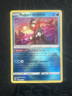 Pokemon TCG Radiant Greninja 046/189 Swsh10: Astral Radiance Holo (English) - NM - Image 3
