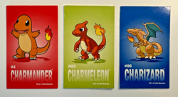 1999 Pokemon Sandylion Sticker Sheets Charizard Evolution Set (#04, #05, #06) - Image 1
