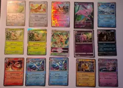 15x Eeveelutions Pokemon Karten Sammlung Holo Pokeball V VSTAR Evoli Umbreon ... - Image 1