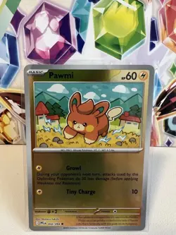 Pawmi 032/094 Common Reverse Holo - Pokemon TCG Phantasmal Flames - NM - Image 1