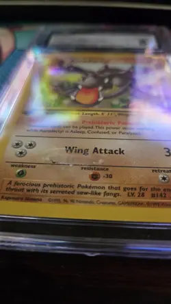 Aerodactyl 16/62 1st Edition Non Holo Pokemon Fossil CGC 8.5 NM/Mint Tcg Rare - Image 3