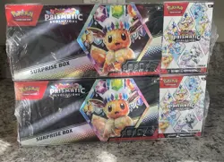 Pokemon TCG Scarlet & Violet Prismatic Evolutions Surprise Box (Lot of 2) SEALED - Image 1