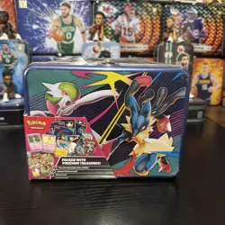 POKEMON TREASURE CHEST METAL LUNCHBOX SEALED MEGA EVOLUTION DESTINED RIVALS +++ - Image 1