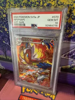 2024 Pokemon Japanese SV5a Infernape Art Rare PSA 10 - Image 1