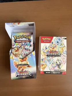 Pokemon TCG Prismatic Evolutions Booster Bundle, OPENED STILL HAS CARDS - Image 3