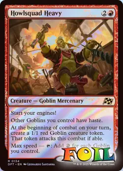 Howlsquad Heavy 0134 MTG Aetherdrift Rare NP Foil - Image 1