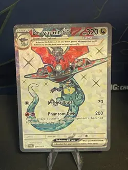 Pokemon TCG SV Twilight Masquerade Dragapult EX Ultra Rare Card 200/167 - Image 1