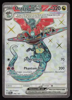 200/167 Dragapult ex Ultra Rare Twilight Masquerade Pokemon TCG Card - Image 1