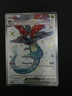 Pokemon TCG SV Twilight Masquerade Dragapult EX Ultra Rare Card 200/167 - Image 1
