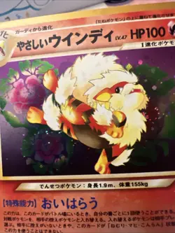 Light Arcanine No.059 Holo Neo Destiny Japanese Old Back Vintage Pocket Monster - Image 2