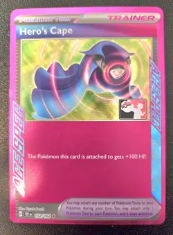 Hero’s Cape (152/162) Prize Pack Play! Stamp Ace Spec - NM - Image 1
