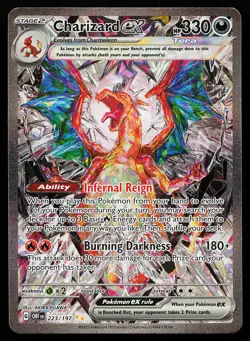Charizard ex 223/197 Special Illustration Rare Obsidian Flames Pokemon Card - Image 1