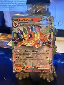 Pokemon TCG Flareon EX Double Rare Holo Card Prismatic Stamped Sealed 014/131 - Image 1