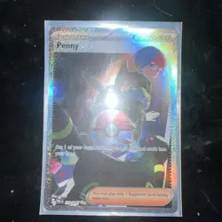 Pokemon TCG Penny Paldean Fates Trainer Holo Card 239/091 - Image 1