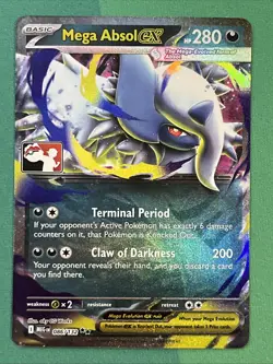Pokemon Card Mega Absol ex Prize Pack Series 8 Promo (086/132) Mega Evolution NM - Image 1