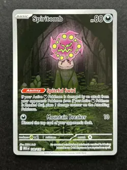 Pokemon Card TCG Spiritomb 148/132 Illustration Rare Mega Evolution English NM - Image 1