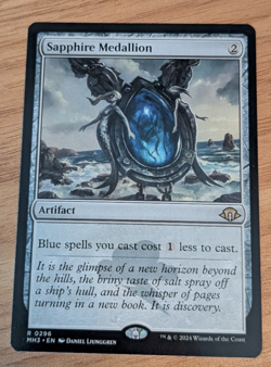 MTG Sapphire Medallion, Modern Horizons 3 NM - Image 1