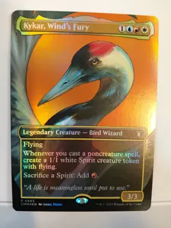 Kykar, Wind's Fury (Borderless) #683 (Foil) (NM) Commander Masters CMM Magic MTG - Image 1