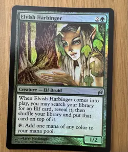 MTG Elvish Harbinger Lorwyn Foil LP - Image 1