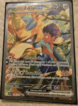 Pokemon TCG Hop's Zacian Ex 186/159 SIR Rare Journey Together NM - Image 1