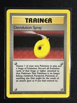 Pokemon Card - Devolution Spray 72/102 - Rare - TCG Base Set Unlimited LP - Image 3