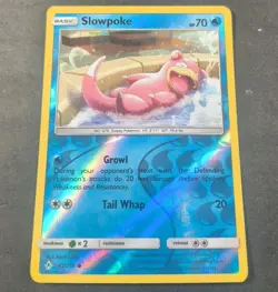 Pokemon Unbroken Bonds Slowpoke Reverse Holo Common Card 42/214 LP - Image 1