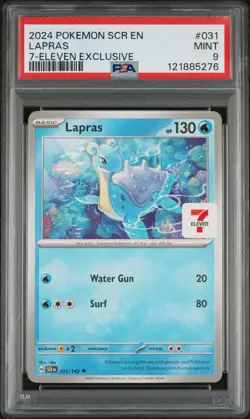 Lapras 7/11 Promo Card Pokemon Scarlet & Violet Stellar Crown - Image 1
