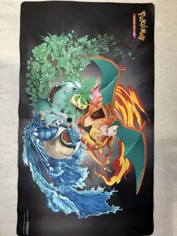 Pokemon TCG Playmat Lot 3 Eevee Charizard Venusaur Mew 24x14in Non-Slip - Image 4
