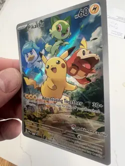 2023 Pokemon Paldea Evolved Pokemon Center Pikachu SVP027 - Image 3