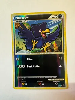Pokemon MURKROW 59/90 Reverse Holo (2010) Pre-owned - Image 1