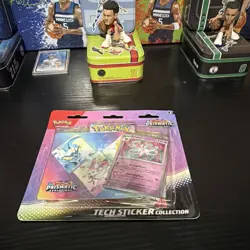 Pokemon TCG Prismatic Evolutions Tech Sticker Collection Sealed Sylveon 3 Packs - Image 1