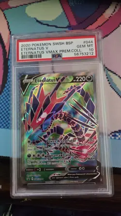 2020 POKEMON SWSH BLACK STAR PROMO ETERNATUS VMAX PREM COLL ETERNATUS V PSA 10 - Image 1