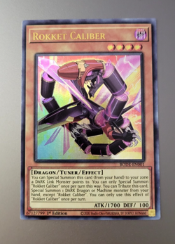 Yu-Gi-Oh Rokket Caliber Ultra Rare 1st Edition BODE-EN001 - Image 1